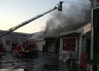 Gro&szlig;brand in M&ouml;glingen - Feuerwehren aus dem Stadt- und Landkreis Heilbronn zur &Uuml;berlandhilfe im Nachbarlandkreis