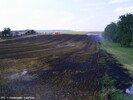 Und pl&ouml;tzlich stand das Stoppelfeld in Flammen