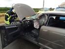 Schwerverletzte Person nach Unfall