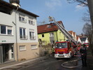 Dachstockbrand besch&auml;ftigt Feuerwehr &uuml;ber 3 Tage hinweg