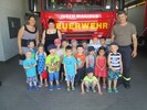 Die Schmetterlinge zu Besuch bei der Feuerwehr Nordheim