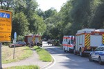 PKW im Bach geparkt