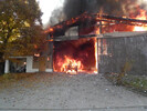 Brand einer Maschinenhalle