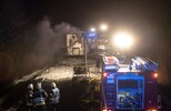 Gefahrgut-Sattelzug brannte