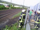 Fl&auml;chenbrand am Bahndamm