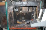Brand einer Fr&auml;smaschine