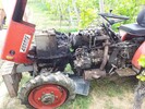 Traktor brennt