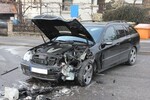 Unfall im Kurvenbereich